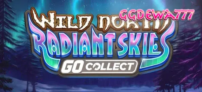 Pemandangan hutan bersalju dengan aurora di langit dalam Wild North Radiant Skies GO Collect